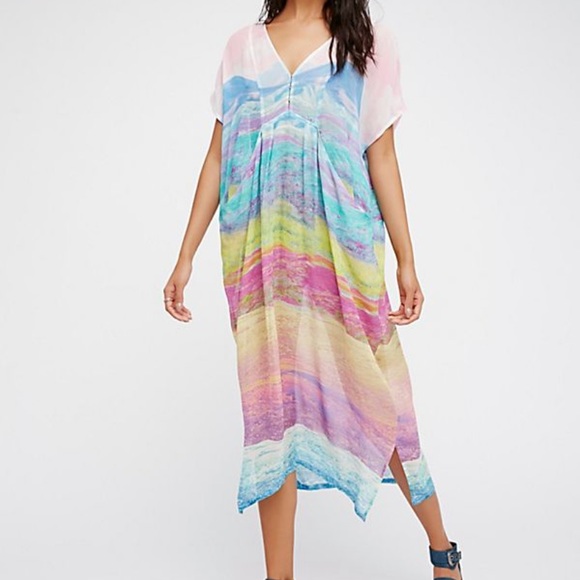 Free People Dresses & Skirts - Free People Colors Of The Land Kaftan